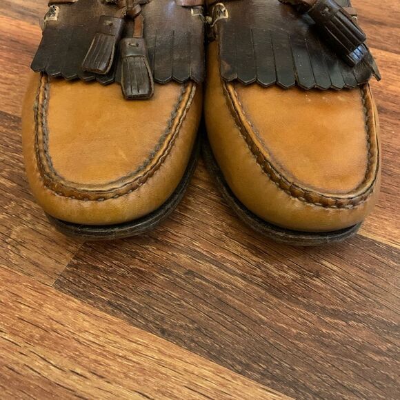 Allen Edmonds Nashua Tassel Loafer, men's size 12 Tan and Brown - Picture 8 of 11